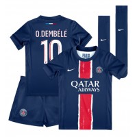 Paris Saint-Germain Ousmane Dembele #10 Domáci Detský futbalový dres 2024-25 Krátky Rukáv (+ trenírky)